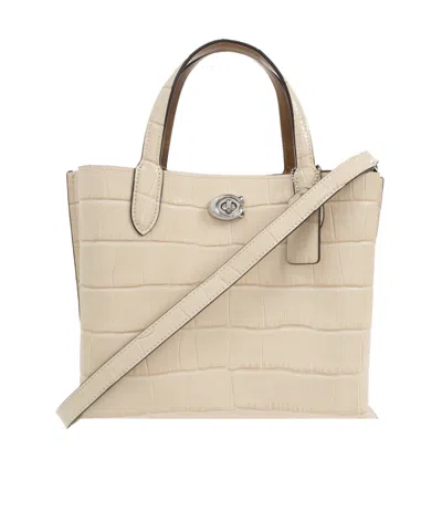 Coach Leather Willow Top-handle Bag In Nude