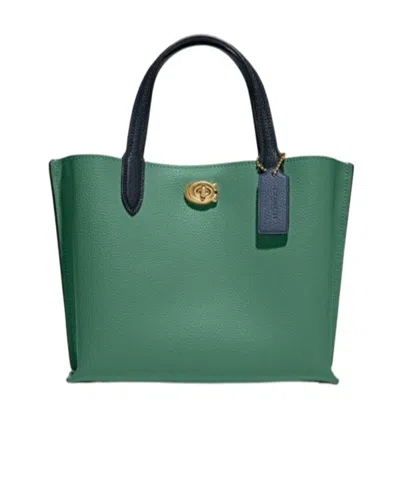 Coach Willow 24 Tote Bag In Green