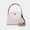 Coach Tasche Willow Aus Braunem Leder In White
