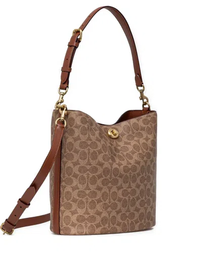 Coach Willow Bucket Bag In Brown