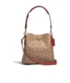 Coach Willow Bucket Bag And Shoulder Bag In Brown