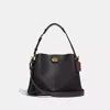 Coach Willow Schultertasche In Brass/black