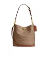 Coach Willow Bucket Bag And Shoulder Bag In Brown