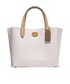 Coach Willow Twist-lock Tote Bag In White