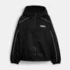 Coach Windbreaker In Recycled Polyester In Black
