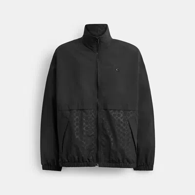 Coach Windbreaker In Recycled Polyester In Black