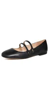 Coach New York Black Leather Winley Ballerinas In Black