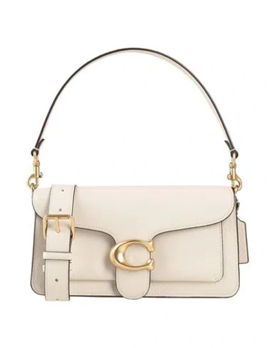 Coach Woman Cross-body Bag Off White Size - Soft Leather