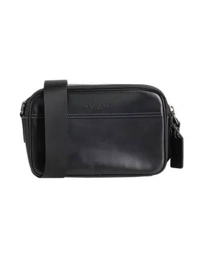 Coach Woman Cross-body Bag Black Size - Leather