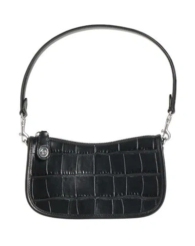 Coach Woman Handbag Black Size - Leather