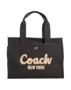 Coach Logo Handbag In Black