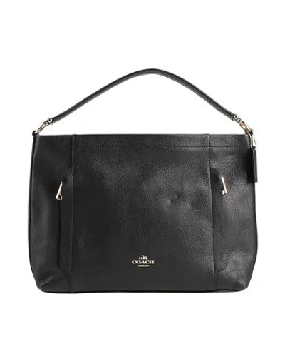 Coach Woman Handbag Black Size - Leather