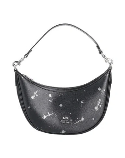 Coach Woman Handbag Black Size - Leather