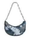 Coach Woman Handbag Blue Size - Leather In Blue