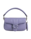 Coach Woman Handbag Lilac Size - Leather In Purple