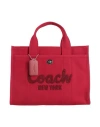 Coach Logo Handbag In Red