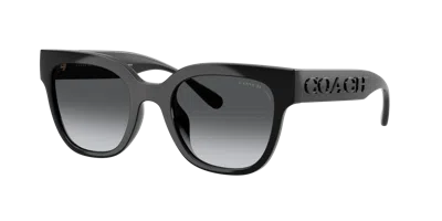 Coach Woman Sunglass Cft88 In Black