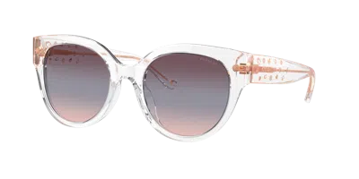 Coach Woman Sunglass Cr612 In Purple Blue Pink Gradient
