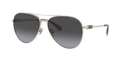 Coach Woman Sunglass Hc7140 Cd474 In Gray
