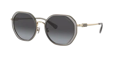 Coach Woman Sunglass Hc7141 Cd477 In Gray