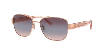 Coach Woman Sunglass Hc7161 Cr617 In Gold