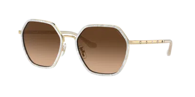 Coach Woman Sunglass Hc7167b Cs543 In Brown