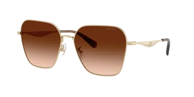 Coach Woman Sunglass Hc7168 Cw189 In Brown