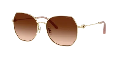 Coach Woman Sunglass Hc7175 Cad79 In Brown