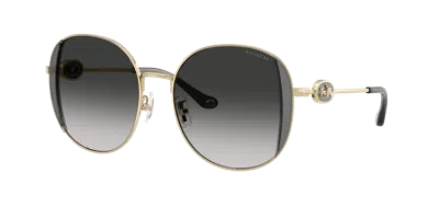 Coach Woman Sunglass Hc7176b Cad73 In Gold