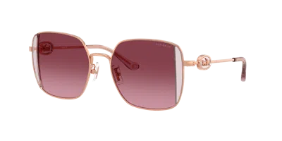 Coach Gradient Berry Red Square Ladies Sunglasses Hc7177b 93318h 51