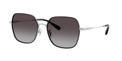 Coach Woman Sunglass Hc7180d Cae93 In Black