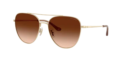 Coach Woman Sunglass Hc7182 Cbz89 In Multi