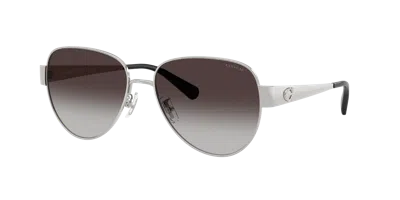 Coach Woman Sunglasses Hc7186 Cdp37 In Burgundy