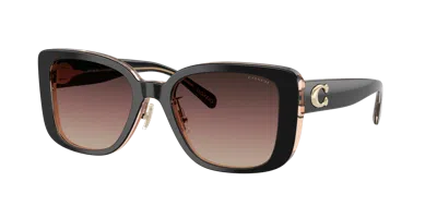 Coach Woman Sunglass Hc8352 Cd472 In Black