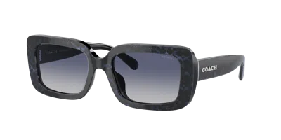 Coach Woman Sunglass Hc8380u Cl922 In Blue