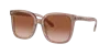 Coach Woman Sunglasses Hc8381u Cl918 In Brown