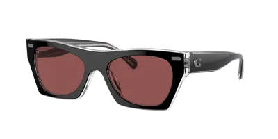 Coach Woman Sunglass Hc8389u Cl917 In Black