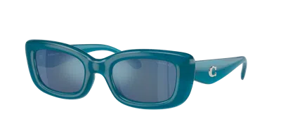 Coach Woman Sunglass Hc8390u Cr610 In Blue