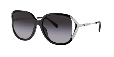 Coach Woman Sunglass Hc8396u Cr620 In Black