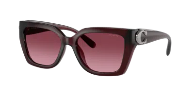 Coach Woman Sunglass Hc8408u Cw195 In Purple