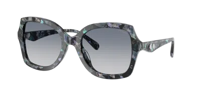 Coach Woman Sunglass Hc8410u Cw225 In Brown