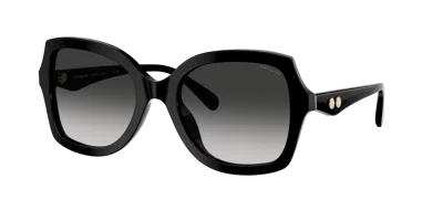 Coach Woman Sunglass Hc8410u Cw225 In Black