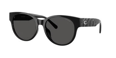 Coach Woman Sunglass Hc8430d Cae87 In Black