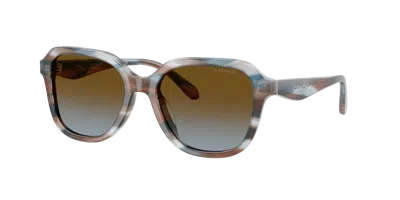 Coach Woman Sunglass Hc8437u Cby87 In Multi
