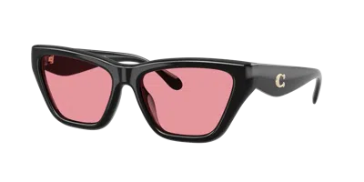 Coach Woman Sunglass Hc8449u Cdp33 In Black