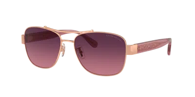 Coach Woman Sunglasses Hc7161 Cr617 In Burgundy Gradient Polar