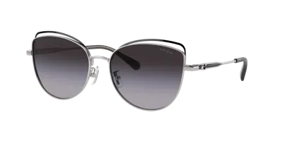 Coach Woman Sunglass Hc7162 Cr621 In Grey Gradient