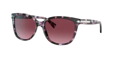 Coach Woman Sunglasses Hc8132 L109 In Burgundy Gradient