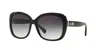 Coach Gradient Square Sunglasses W/ Logo Temples In Grey Gradient