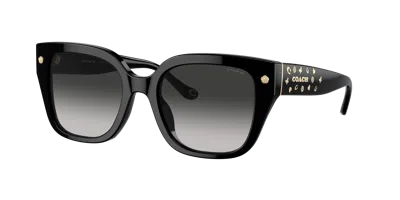 Coach Woman Sunglass Hc8392u Cr611 In Grey Gradient